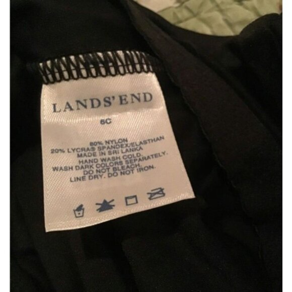 Land's End One Piece Swimsuit Black Size 6C - Picture 3 of 4